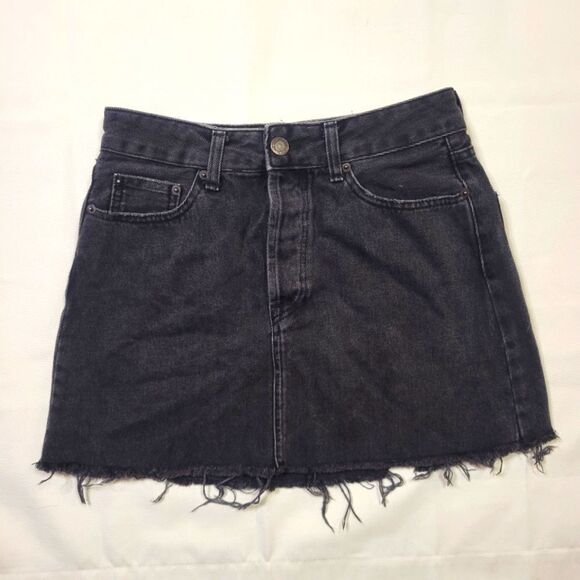 Bershka Black Denim Skirt - Picture 1 of 7
